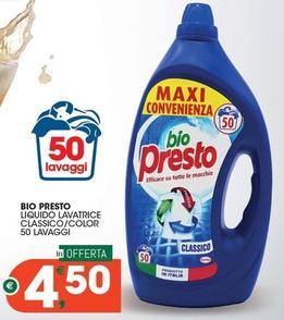 Offerta per Bio Presto - Liquido Lavatrice a 4,5€ in Crai