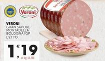 Offerta per Veroni - Gran Sapore Mortadella Bologna IGP a 1,19€ in Crai
