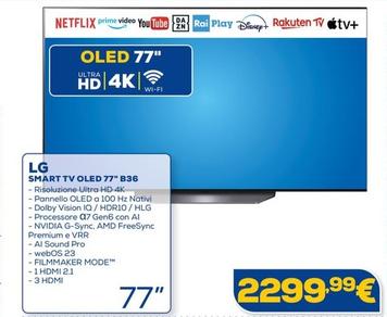 Offerta per Lg - Smart Tv Oled 77" B36 a 2299,99€ in Euronics