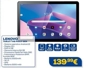 Offerta per Lenovo - Tablet Tab M10 3° Gen a 139,99€ in Euronics