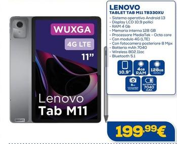 Offerta per Lenovo - Tablet Tab M11 TB330XU  a 199,99€ in Euronics