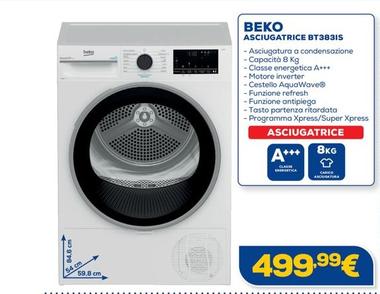 Offerta per Beko - Asciugatrice BT3831S a 499,99€ in Euronics