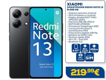 Offerta per Xiaomi - Smartphone Redmi Note 13 8+256 Gb a 219,99€ in Euronics
