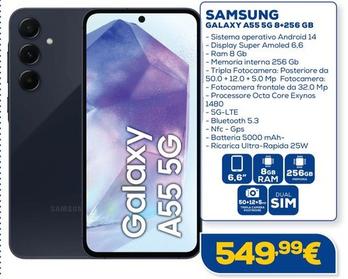 Offerta per Samsung - Galaxy A55 5G 8+256 Gb a 549,99€ in Euronics