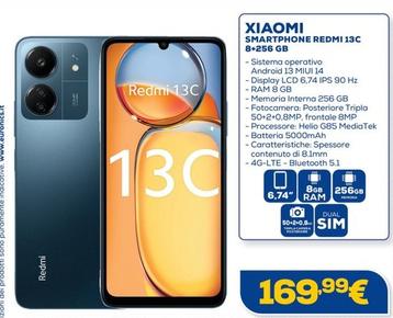 Offerta per Xiaomi - Smartphone Redmi 13C 8+256 Gb a 169,99€ in Euronics