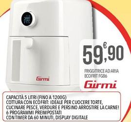 Offerta per Girmi - Friggitrice Ad Aria Ecofrit FG86 a 59,9€ in Iper Nonna Isa