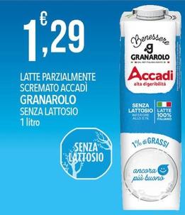 Offerta per Granarolo - Latte Parzialmente Scremato Accadi a 1,29€ in Iper Nonna Isa