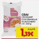 Offerta per Crai - Croissant Con Granella Di Zucchero a 1,39€ in Crai