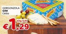 Offerta per Gorgonzola Gim a 1,29€ in Crai