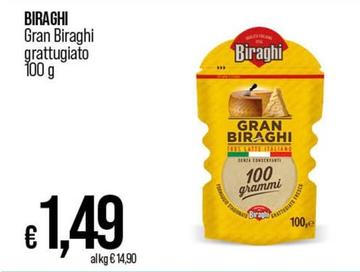 Offerta per Biraghi - Gran Biraghi Grattugiato a 1,49€ in Ipercoop