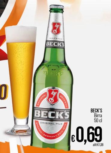Offerta per Becks - Birra a 0,69€ in Ipercoop