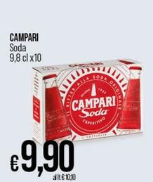 Offerta per  Campari Soda - 9,8 Clx10 a 9,9€ in Ipercoop