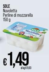 Offerta per  Sole - Nuvoletta Perline Di Mozzarela  a 1,49€ in Ipercoop