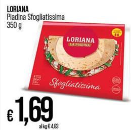 Offerta per  Loriana - Piadina Sfogliatissima  a 1,69€ in Ipercoop