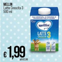 Offerta per Mellin - Latte Crescita 3 a 1,99€ in Ipercoop