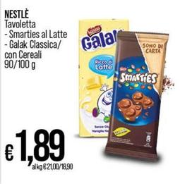 Offerta per Nestlè - Nestle Tavoletta a 1,89€ in Ipercoop
