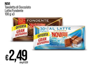 Offerta per Novi - Tavoletta Di Cioccolato Latte a 2,49€ in Ipercoop