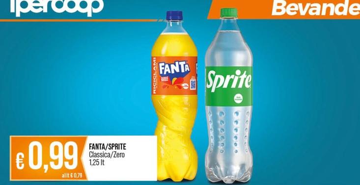 Offerta per Fanta/Sprite - Classica/Zero a 0,99€ in Ipercoop