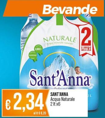 Offerta per Sant'anna - Acqua Minerale a 2,34€ in Ipercoop