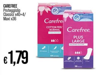 Offerta per Carefree - Proteggislip Classici X40+4 a 1,79€ in Ipercoop