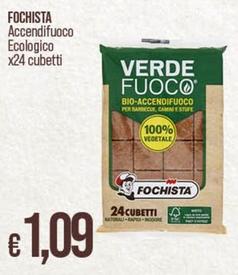 Offerta per Fochista - Accendifuoco Ecologico X24 Cubetti a 1,09€ in Ipercoop