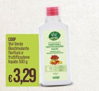 Offerta per  Coop - Vivi Verde Biostimolante Fioritura E Fruttificazione Liquido  a 3,29€ in Ipercoop