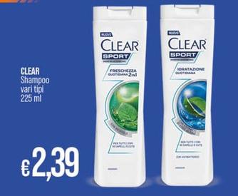 Offerta per Clear - Shampoo a 2,39€ in Ipercoop