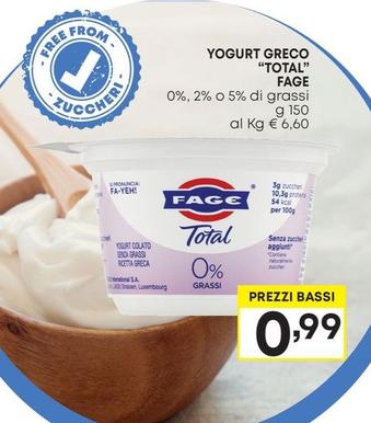 Offerta per Fage - Yogurt Greco "Total" a 0,99€ in Pam