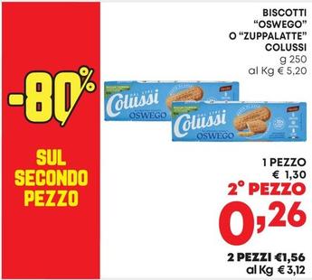 Offerta per Colussi - Biscotti "Oswego" O "Zuppalatte" a 1,3€ in Pam