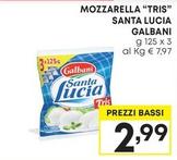 Offerta per Galbani - Mozzarella "Tris" Santa Lucia a 2,99€ in Pam