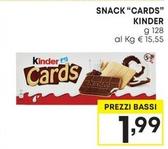 Offerta per Ferrero - Snack "Cards" Kinder a 1,99€ in Pam