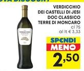 Offerta per Terre Di Moncaro - Verdicchio Dei Castelli Di Jesi DOC Classico a 2,5€ in Pam