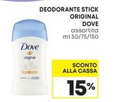 Offerta per Dove - Deodorante Stick Original in Pam