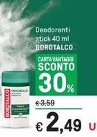 Offerta per Borotalco - Deodoranti Stick a 2,49€ in Iper La grande i