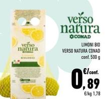 Offerta per  Conad - Limoni Bio Verso Natura  a 0,89€ in Conad City