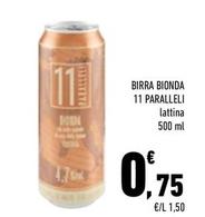Offerta per  11 Paralleli - Birra Bionda  a 0,75€ in Conad City