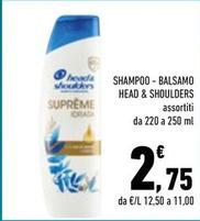 Offerta per Head & Shoulders - Shampoo/Balsamo a 2,75€ in Conad City