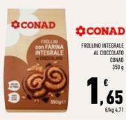 Offerta per Conad - Frollino Integrale Al Cioccolato a 1,65€ in Conad