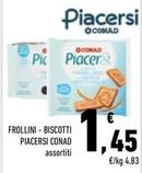 Offerta per Conad - Frollini/ Biscotti Piacersi a 1,45€ in Conad