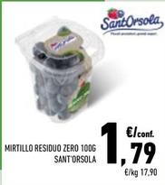 Offerta per  Sant'Orsola - Mirtillo Residuo Zero  a 1,79€ in Margherita Conad