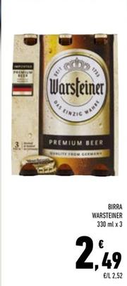 Offerta per Warsteiner - Birra  a 2,49€ in Margherita Conad