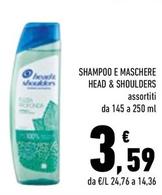 Offerta per  Head & Shoulders - Shampoo E Maschere  a 3,59€ in Margherita Conad