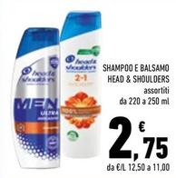 Offerta per Head & Shoulders - Shampoo E Balsamo a 2,75€ in Margherita Conad