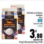 Offerta per Mandara - Mozzarella Di Bufala a 3,8€ in Conad Superstore