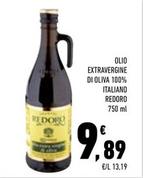Offerta per Redoro - Olio Extravergine Di Oliva 100% Italiano a 9,89€ in Conad Superstore
