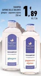 Offerta per Sapone Delle Dolomiti - Shampoo  a 1,89€ in Conad Superstore
