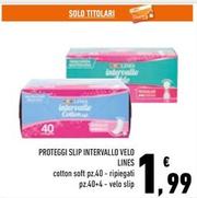 Offerta per Lines - Proteggi Slip Intervallo Velo a 1,99€ in Conad Superstore