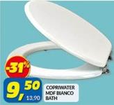 Offerta per Bath - Copriwater Mdf Bianco a 9,5€ in Risparmio Casa