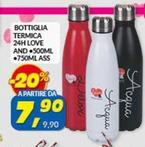 Offerta per Bottiglia Termica 24h Love And a 7,9€ in Risparmio Casa