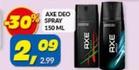 Offerta per Axe - Deo Spray a 2,09€ in Risparmio Casa